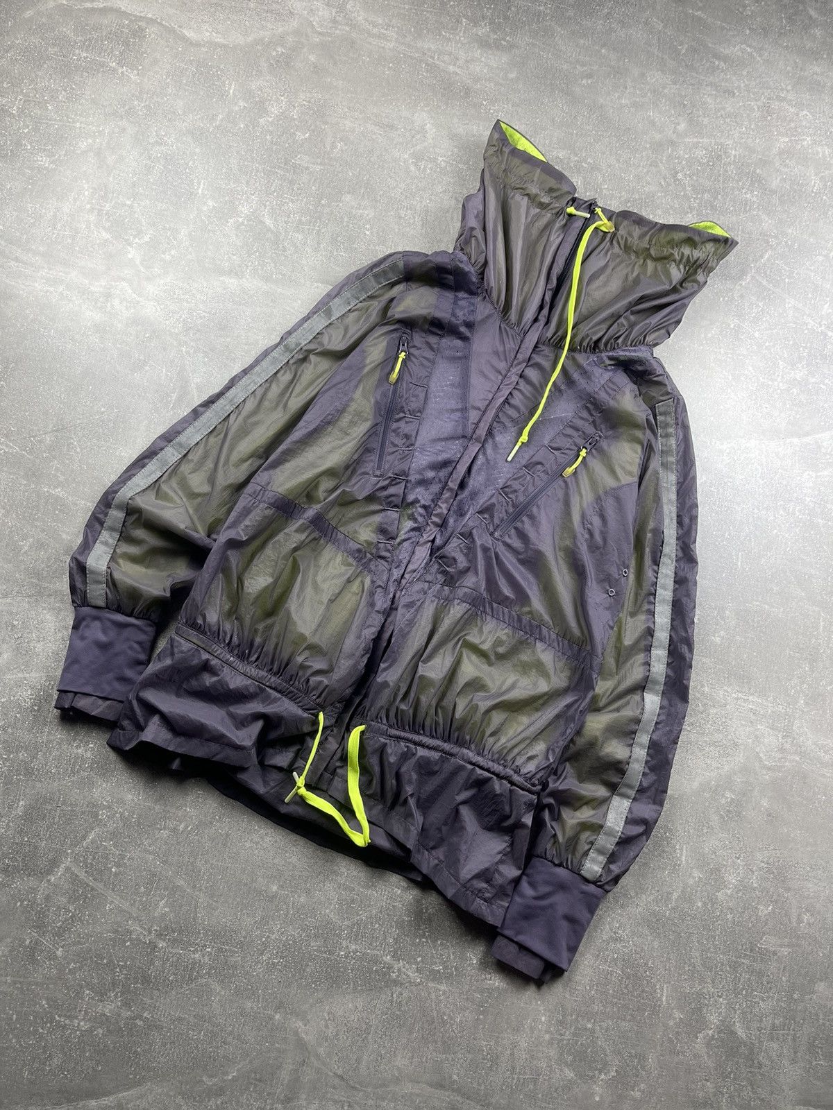 Adidas by Stella McCartney Sheer Nylon Windbreaker Jacket