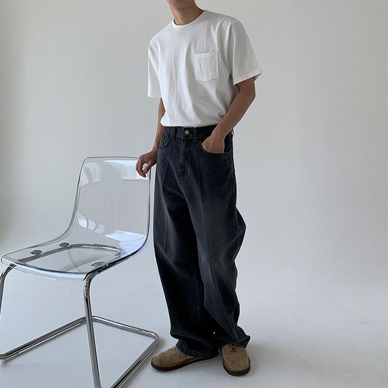 Japanese Brand × Jean Retro loose straight leg wide leg jeans Size US 32 / EU 48 - 1 Thumbnail