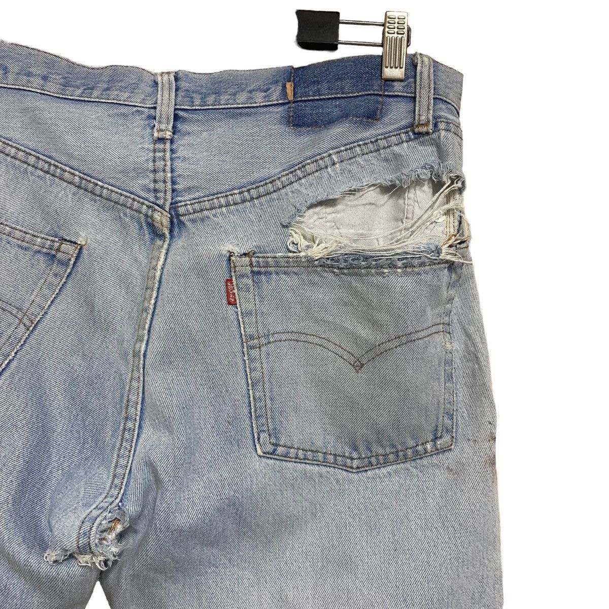 Levi's Vintage Levis 501 Redline Thrashed Jeans Button6 Size US 34 / EU 50 - 14 Thumbnail