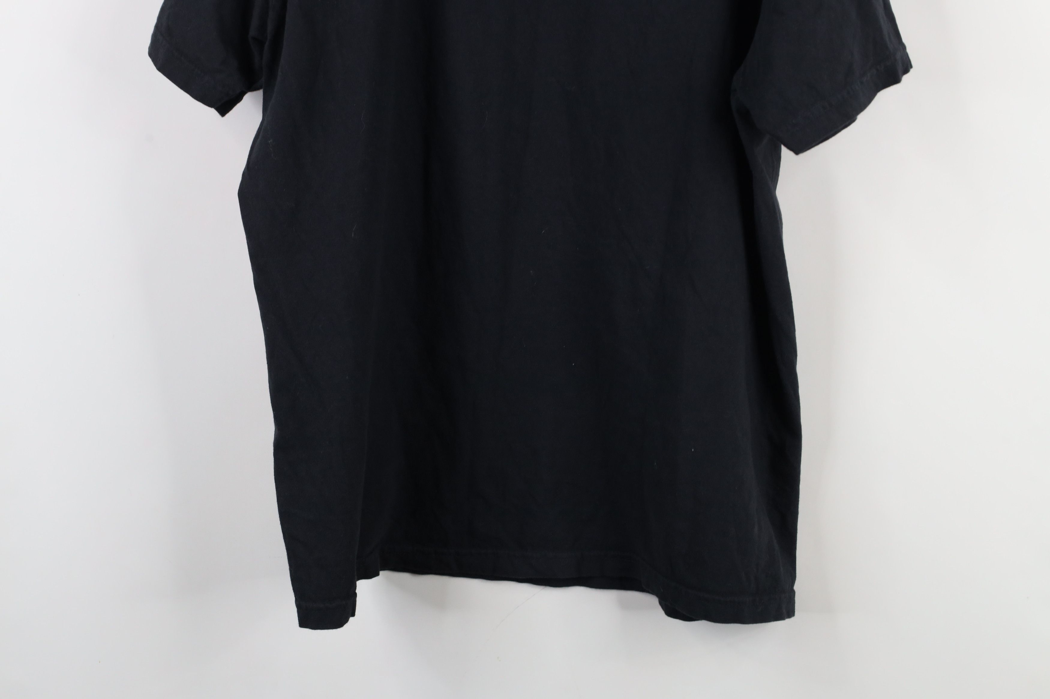 Vintage Vintage 90s Y2K Streetwear Blank Heavy Cotton T-Shirt Black Size US L / EU 52-54 / 3 - 8 Thumbnail