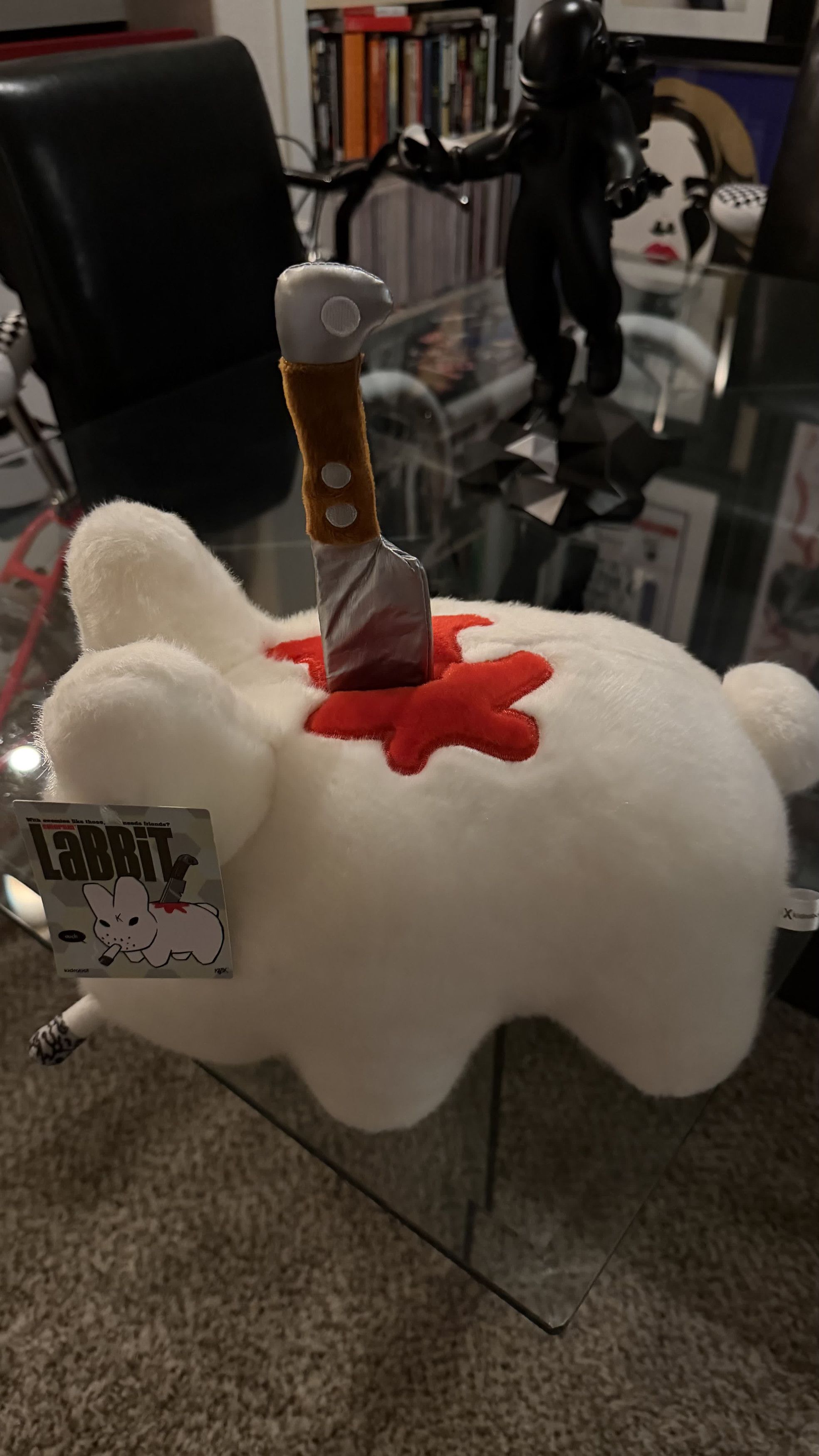 Kid Robot *RARE* KOZIK KIDROBOT BACKSTAB SMORKIN LABBIT 14" KAWS Size ONE SIZE - 5 Thumbnail