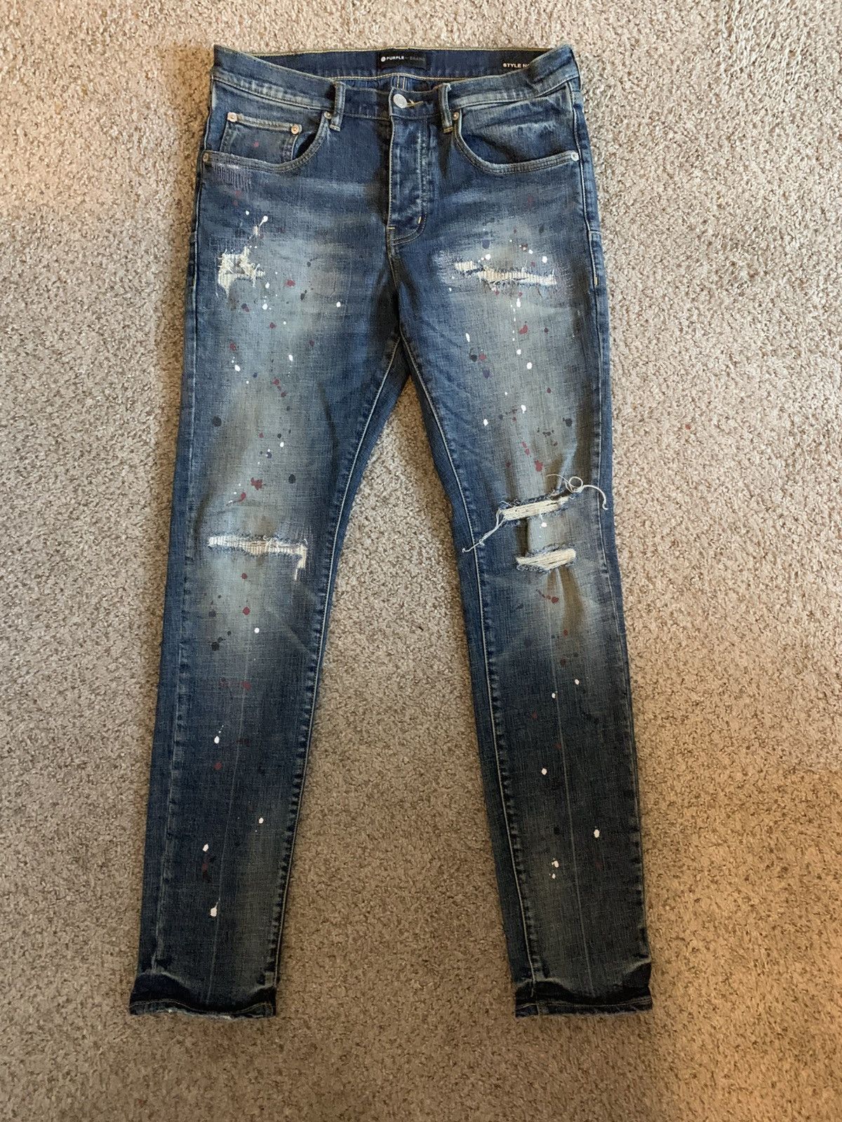 Mens Purple Brand Jeans Style No P001