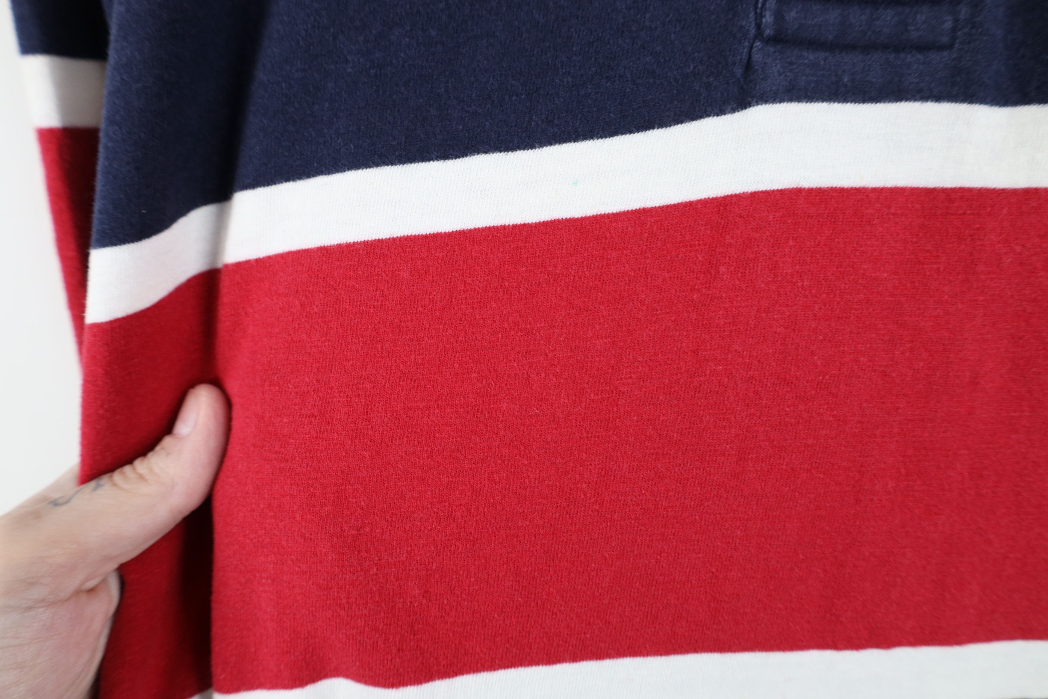Vintage Vintage 90s Streetwear Block Long Sleeve Rugby Polo Shirt Size US M / EU 48-50 / 2 - 6 Thumbnail