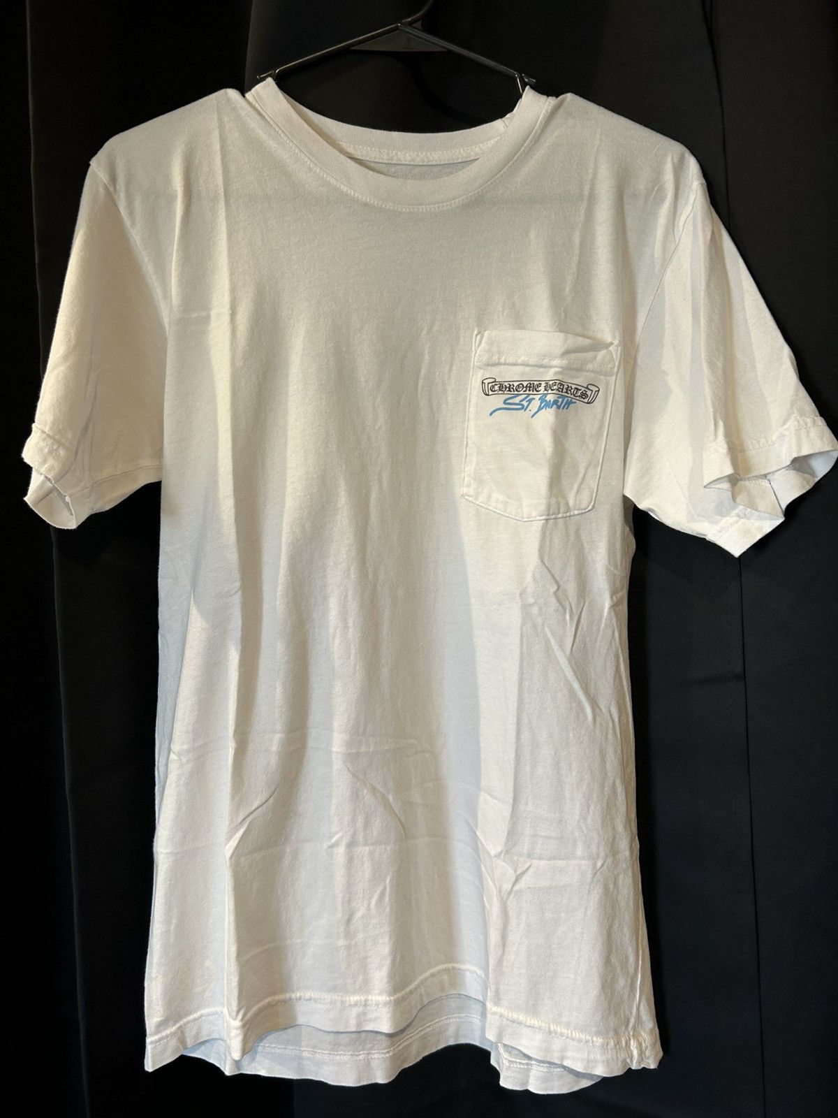 T-shirt Chrome Hearts St Barths à Poche - Taille S Noir - Manches Courtes - Occasion Parfait état