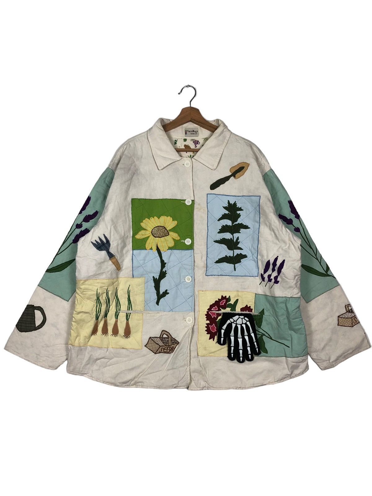 Hysteric Glamour 🔥90’s Bomber Jacket Full Print Patch Magic Cartoon Size US L / EU 52-54 / 3 - 1 Thumbnail