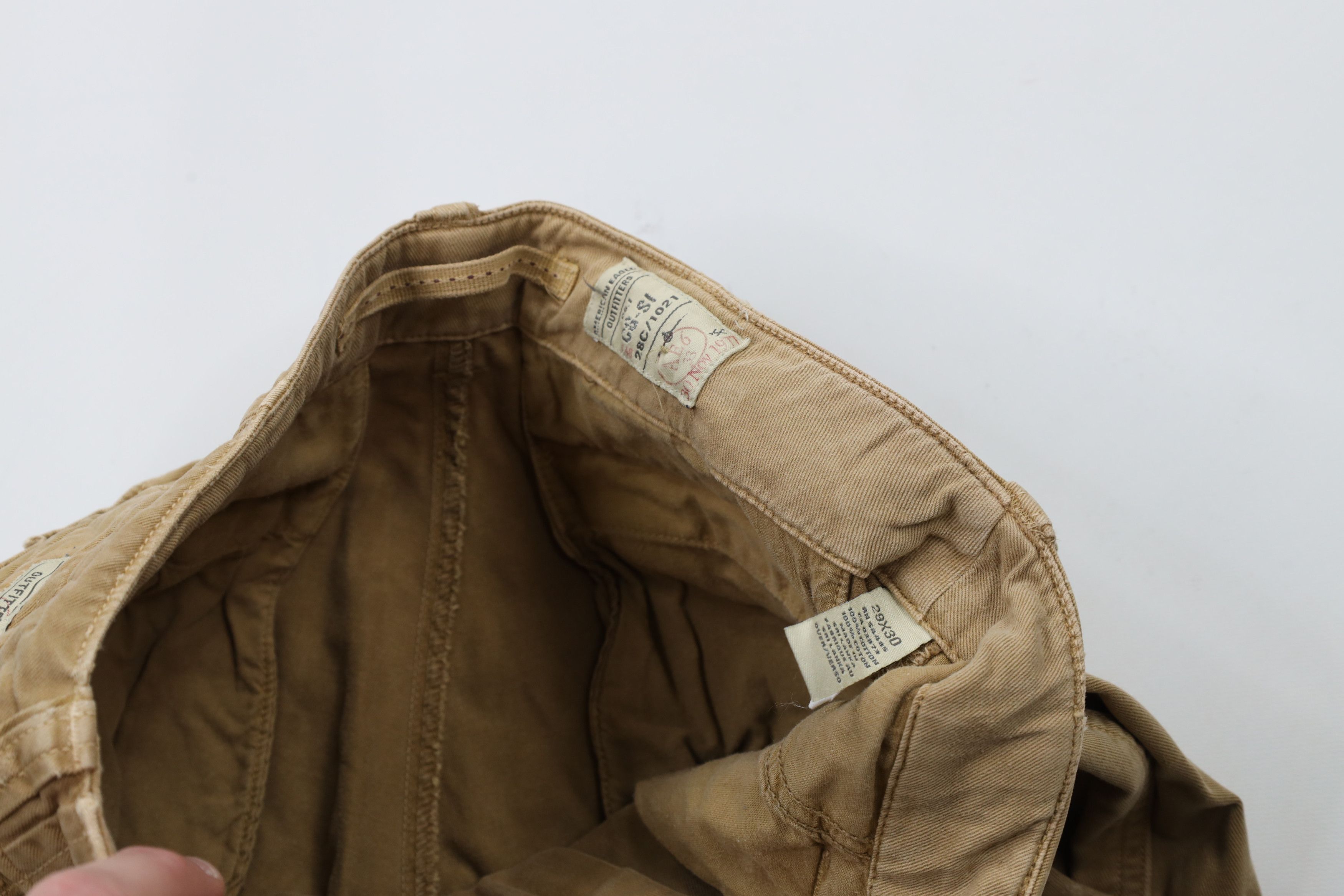 American Eagle Outfitters × Vintage Vintage Y2K American Eagle Outfitters Wide Leg Cargo Pants Size US 29 - 9 Thumbnail