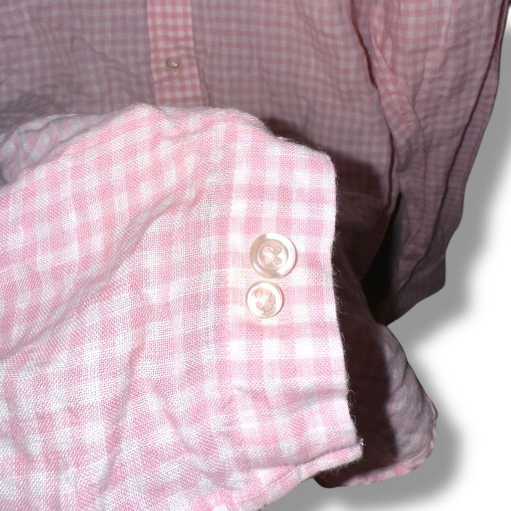 Lands' End Lands’ End Pink 100% Baird Mcnutt Linen L/S Button Down L Size US L / EU 52-54 / 3 - 6 Thumbnail