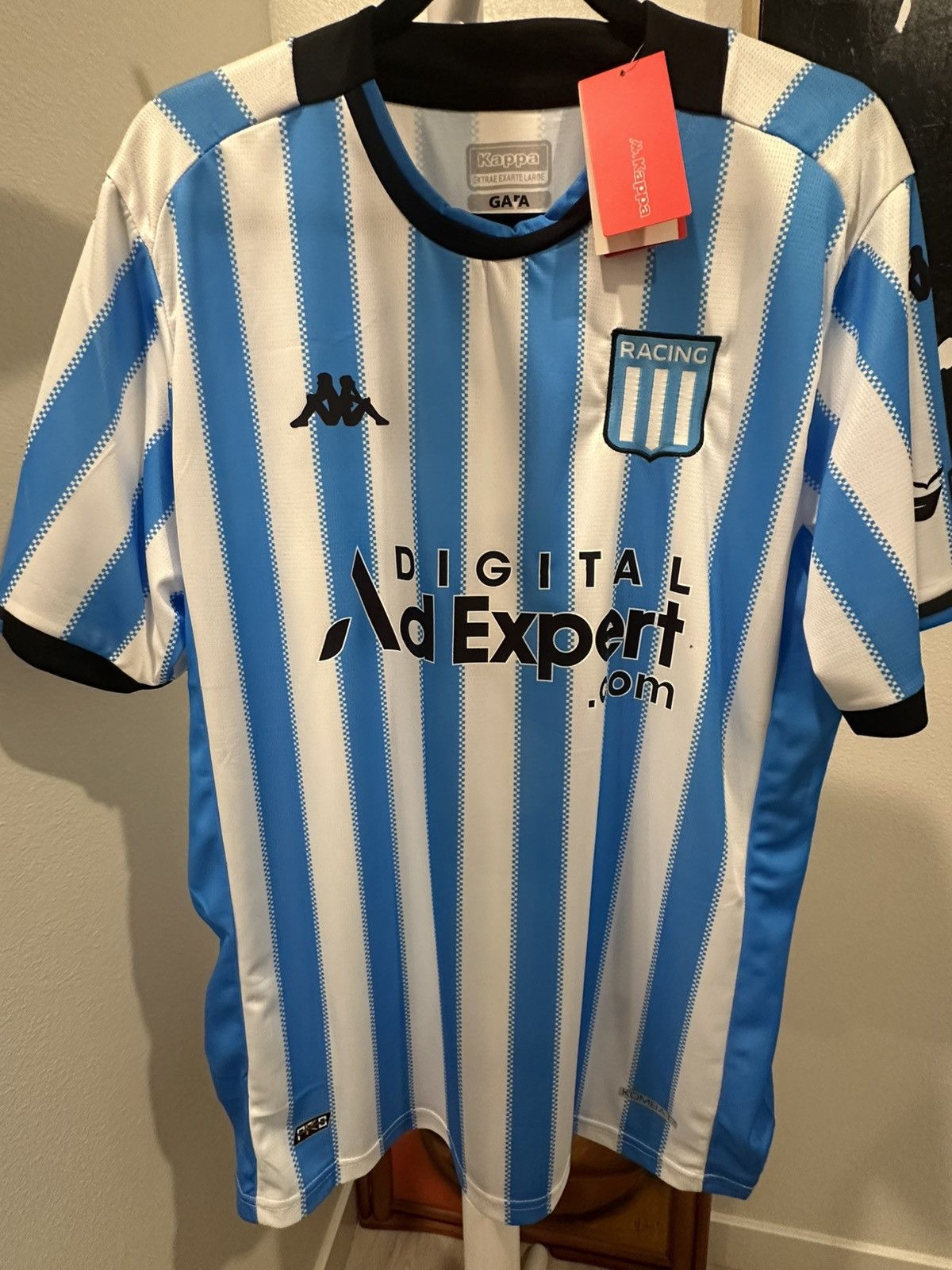 Kappa 2024-25 Racing Club Juan Fernando Quintero Soccer Jersey Size US XL / EU 56 / 4 - 2 Thumbnail