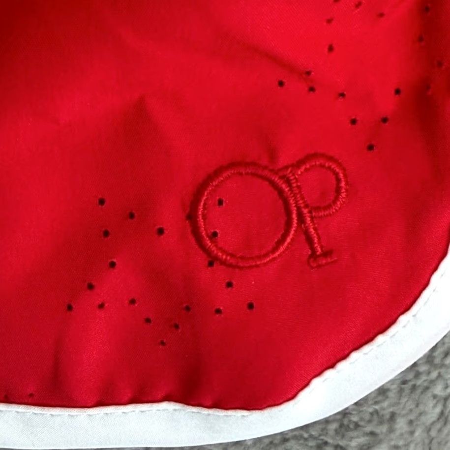 Ocean Pacific VINTAGE OP Ocean Pacific Booty Board Shorts Women M Red 2.0in Inseam Quick Dry Logo Beach 80s 90s Retro Ocean Pacific Womens Shorts Regular Happy Size 32" / US 10 / IT 46 - 3 Thumbnail