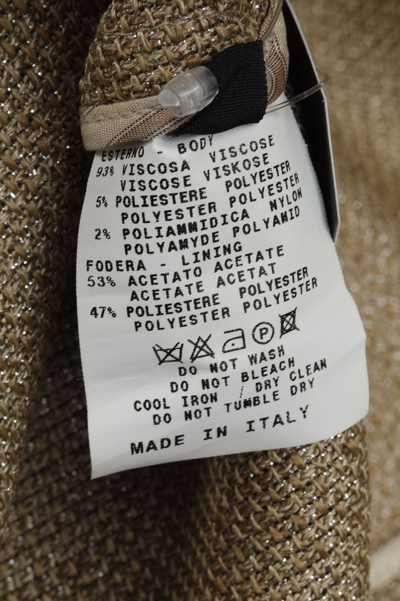 Etro Etro Gold Tweed Jacket Size M / US 6-8 / IT 42-44 - 9 Thumbnail