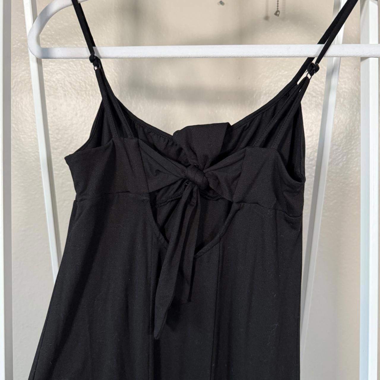 Urban Outfitters black midi slip dress with bow🖤 Size S / US 4 / IT 40 - 4 Thumbnail