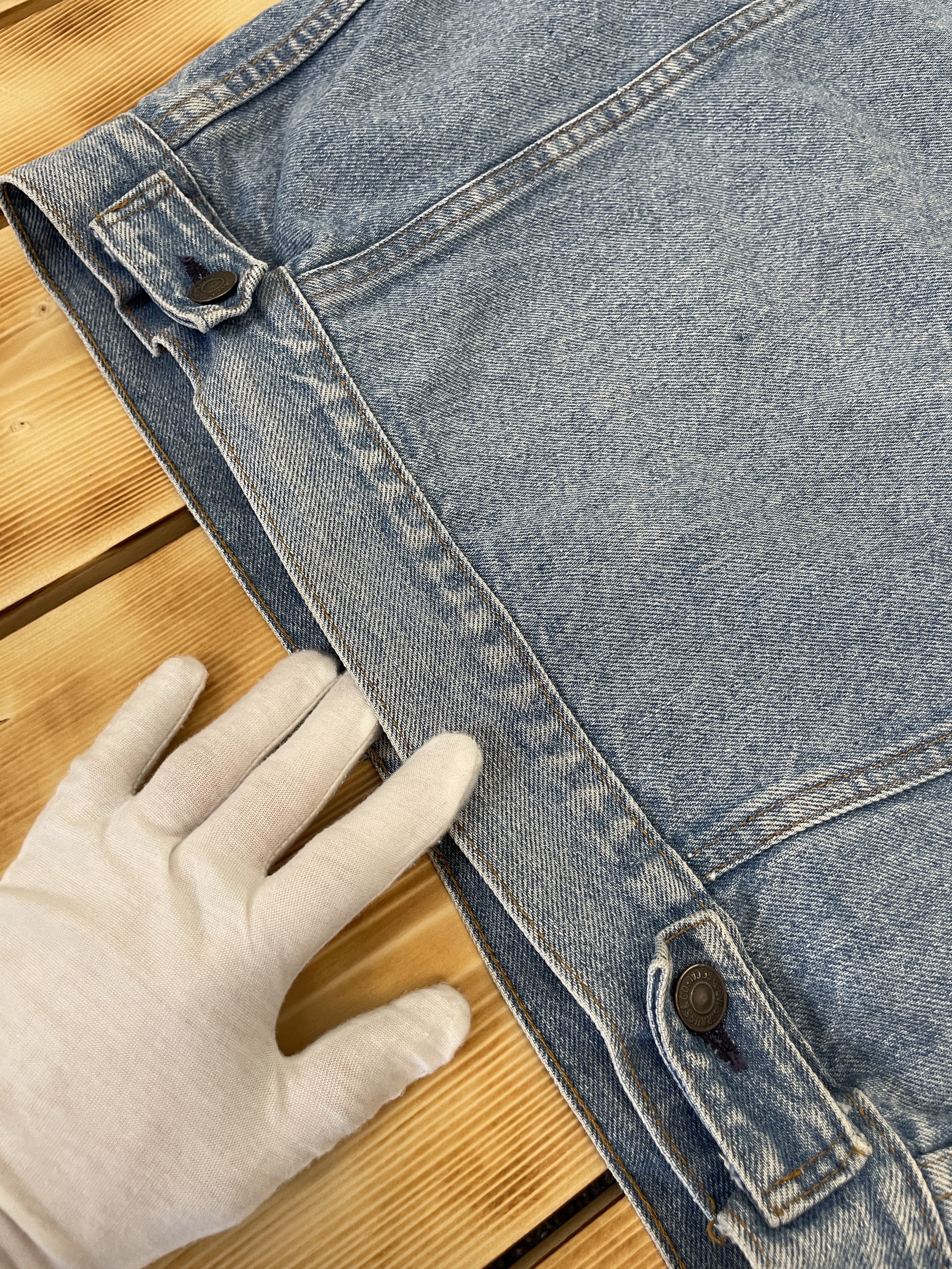 Levi's Vintage 80's Levis Denim Faded Trucker Jacket 70507 0214 Size US S / EU 44-46 / 1 - 14 Thumbnail
