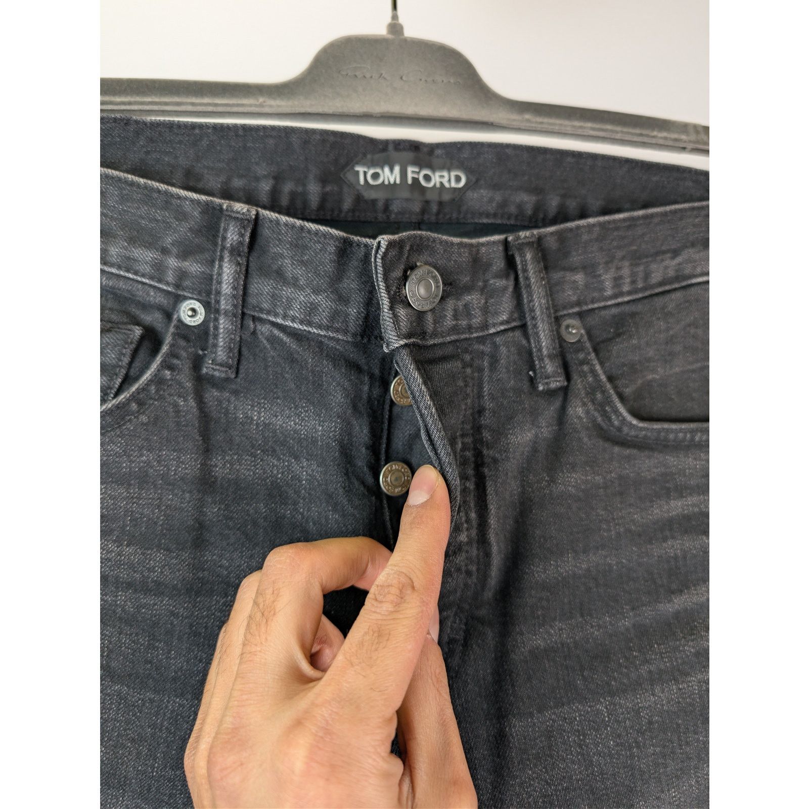Tom Ford o1rshd1 Slim-Fit Denim Jeans in Black Size US 32 / EU 48 - 7 Thumbnail