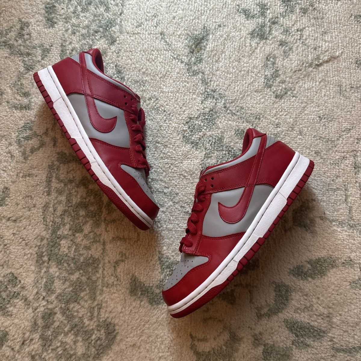 image of Nike Dunk Low Sp Unlv 2021 Shoes in Red, Men's (Size 6.5)