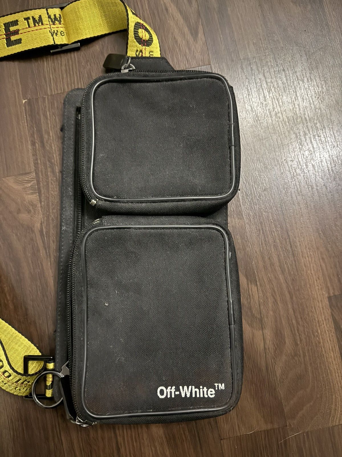 Off-White Off White - Black Cordura Logo Print Cross-Body Bag Size ONE SIZE - 2 Thumbnail