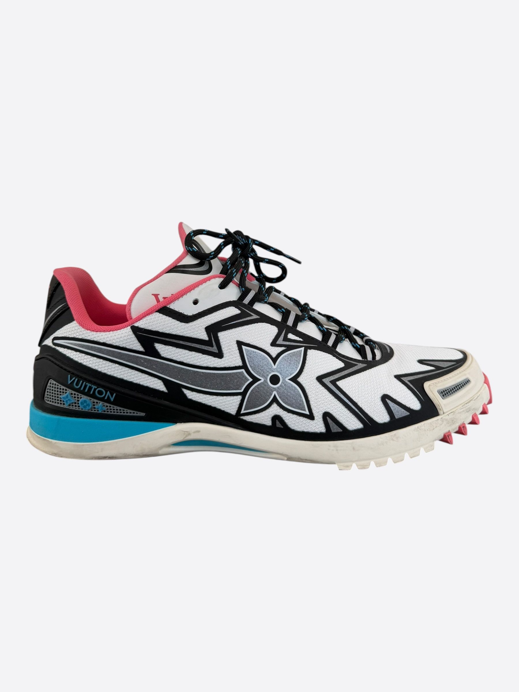 Louis Vuitton Louis Vuitton White & Multicolor Sprint Sneakers Size US 9.5 / EU 42-43 - 1 Thumbnail