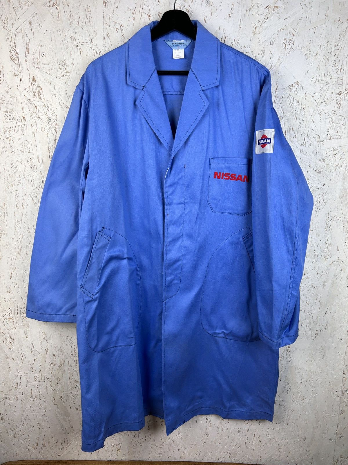 Japanese Brand Vintage Nissan Japan JDM Mechanic Coat In Blue Size US L / EU 52-54 / 3 - 1 Thumbnail