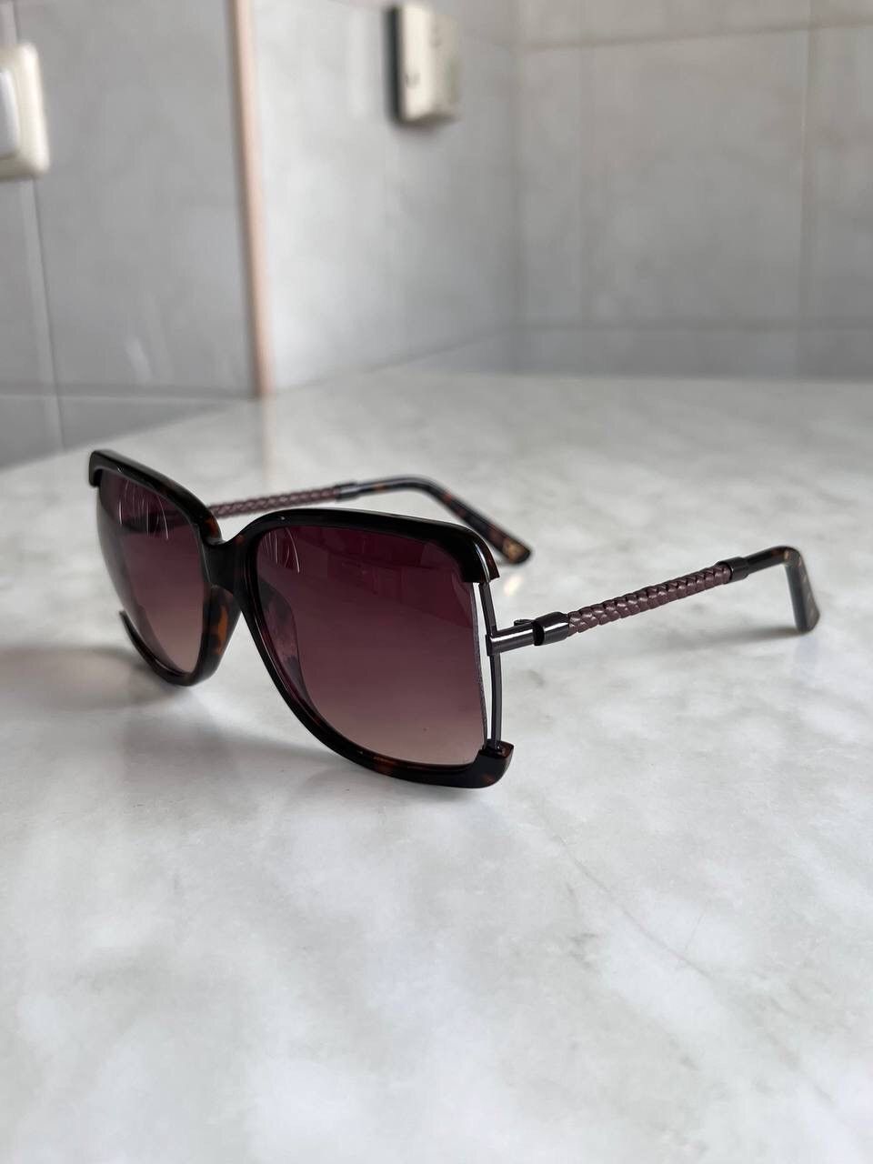 Bottega Veneta Bottega Veneta Sunglasses BV 132S Women’s Vintage Brown 00s Size ONE SIZE - 1 Thumbnail