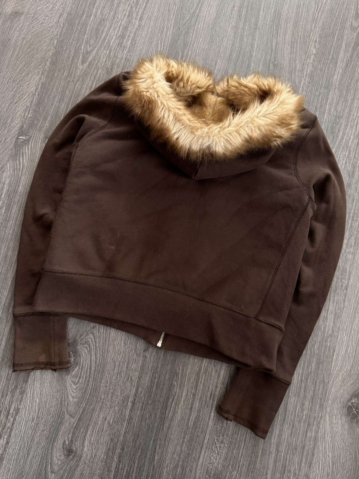 Vintage Vintage NRHA Brown Cropped Fur Hoodie Size US S / EU 44-46 / 1 - 7 Thumbnail