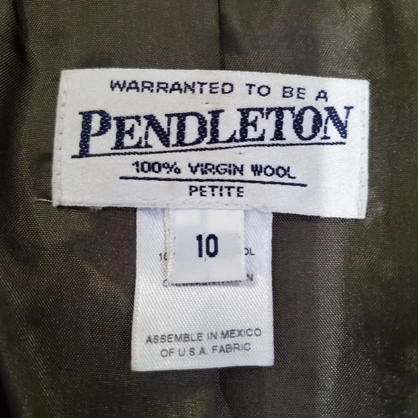 Pendleton Pendleton Blazer Womens Petite 10 Gray Tweed Wool Two-Button Lined Vintage No (adjusted to meet rules) Size L / US 10 / IT 46 - 5 Thumbnail