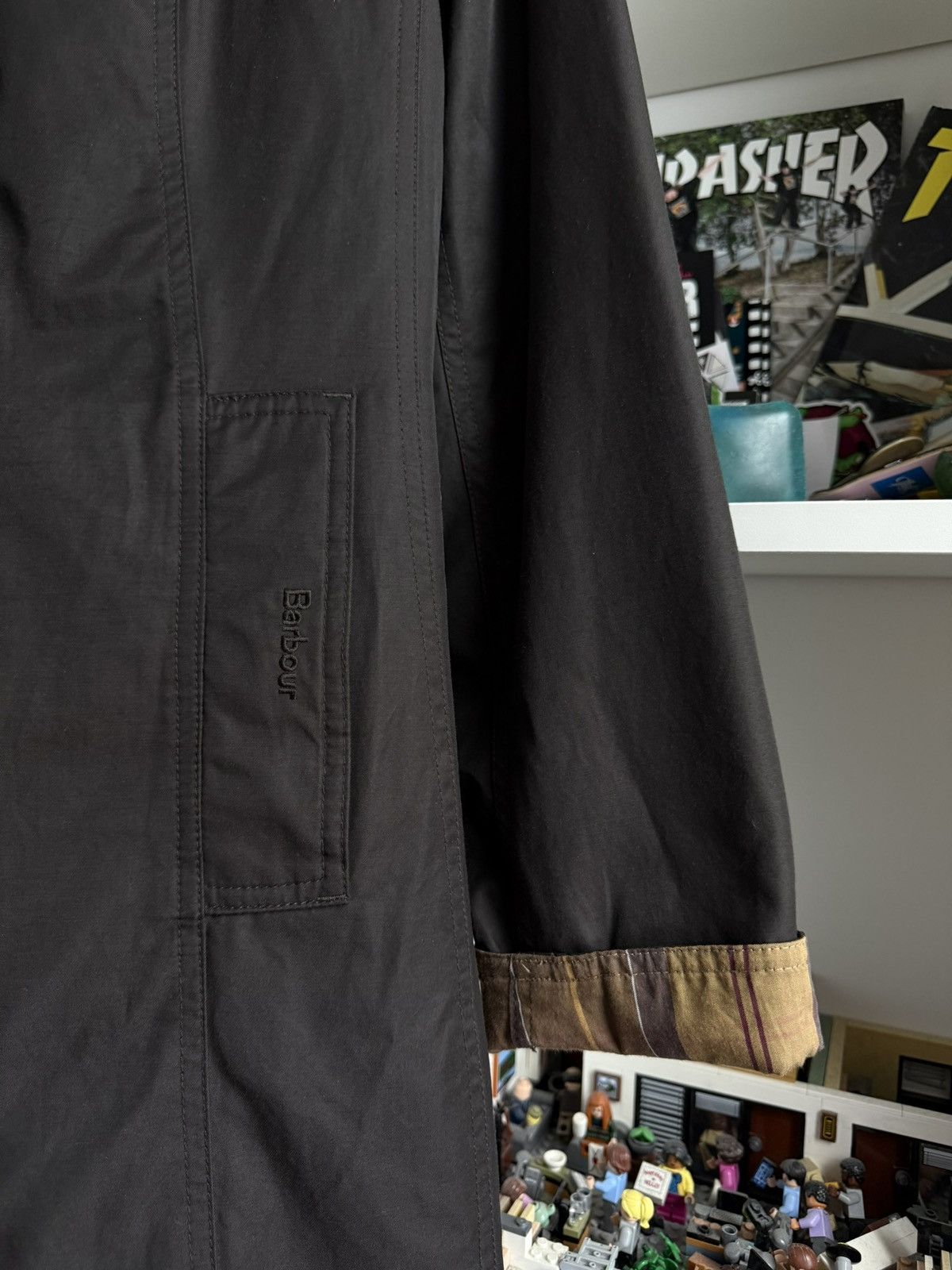 Barbour × Designer VIntage Barbour waxed waterproof twill belsay jacket M y2k Size US M / EU 48-50 / 2 - 4 Thumbnail