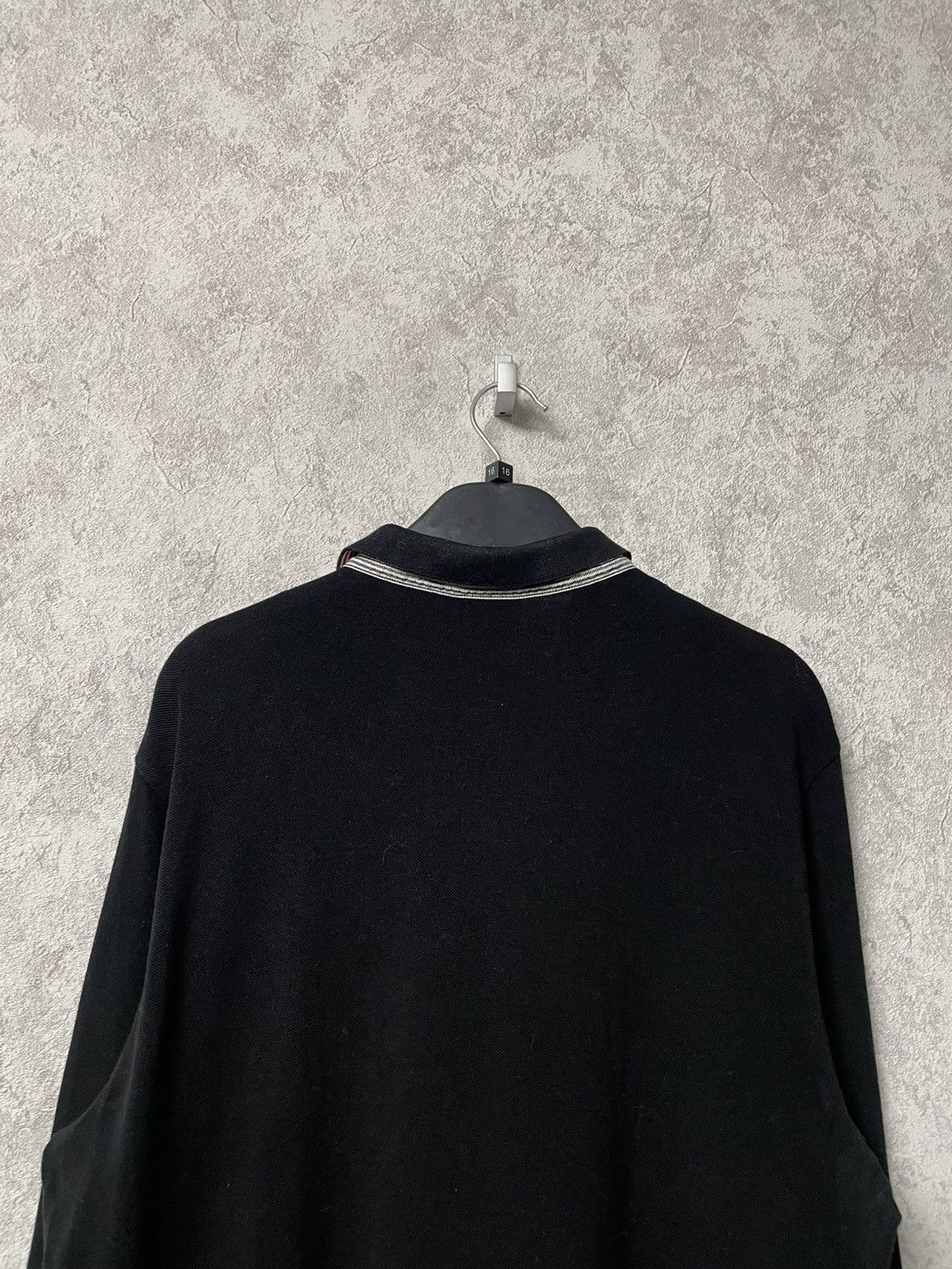 Lacoste Vintage Lacoste Black Long Sleeve Polo Shirt Size US M / EU 48-50 / 2 - 12 Thumbnail