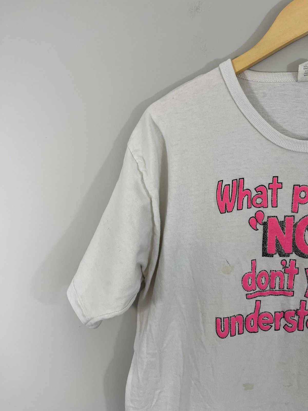 Vintage Single Stitch NO Thrashed Faded Joke Tee Size US L / EU 52-54 / 3 - 6 Thumbnail