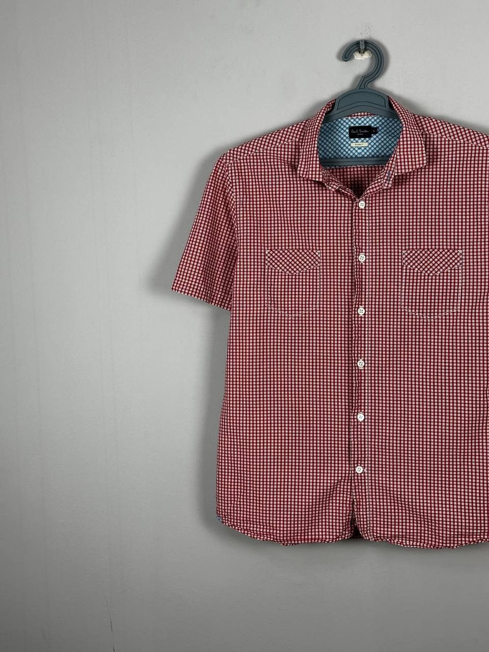 Paul Smith Paul Smith Vintage Check Plaid Short Sleeve Shirt Size US L / EU 52-54 / 3 - 2 Thumbnail