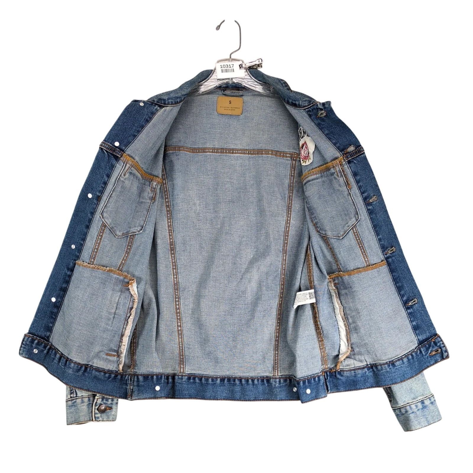 Other Jim Bean Blue Denim Trucker Jean Jacket Men's S Embroidered Size US S / EU 44-46 / 1 - 2 Thumbnail