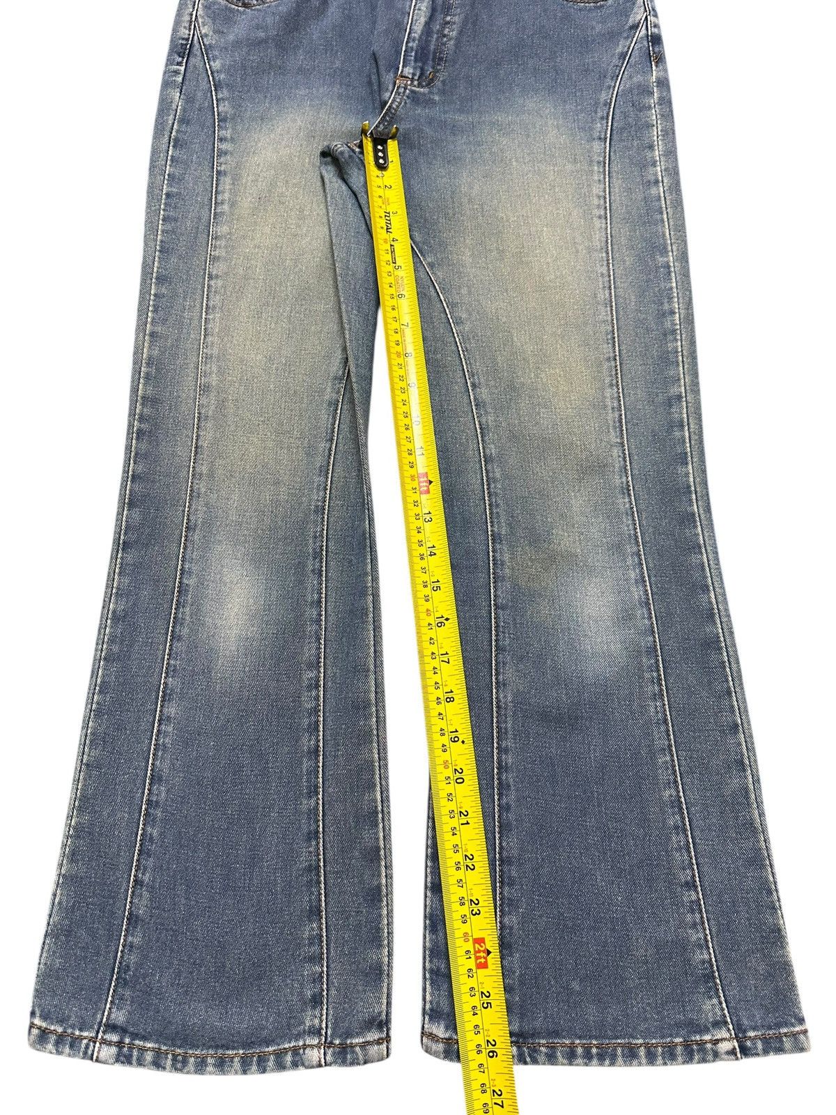 Japanese Brand Vintage Japanese Brand Mud Wash Faded Wide Leg Bootcut Jeans Size US 29 - 13 Thumbnail