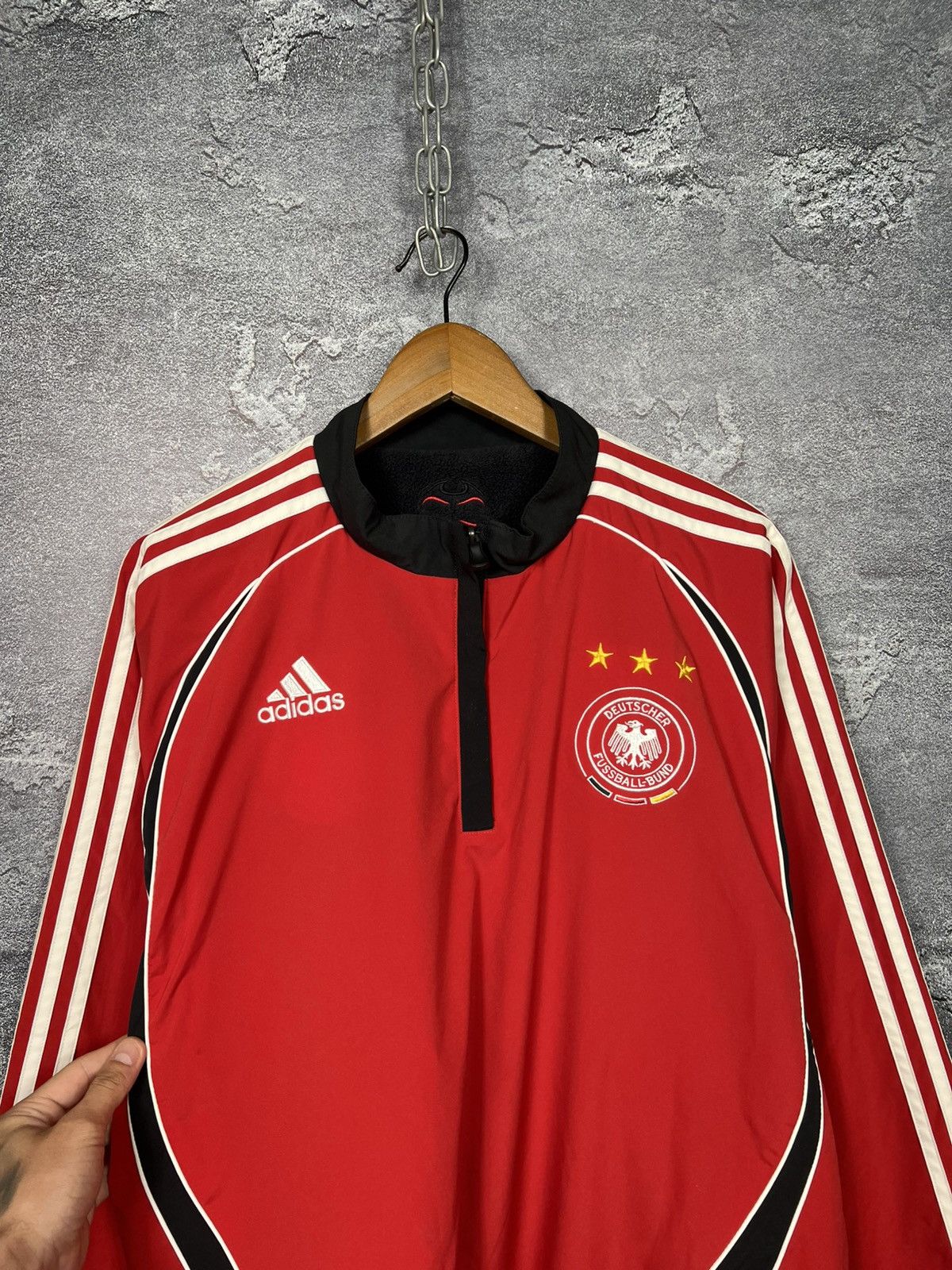 Adidas Vintage 2005 Deutschland Germany Reversible Track Jacket Size US L / EU 52-54 / 3 - 3 Thumbnail