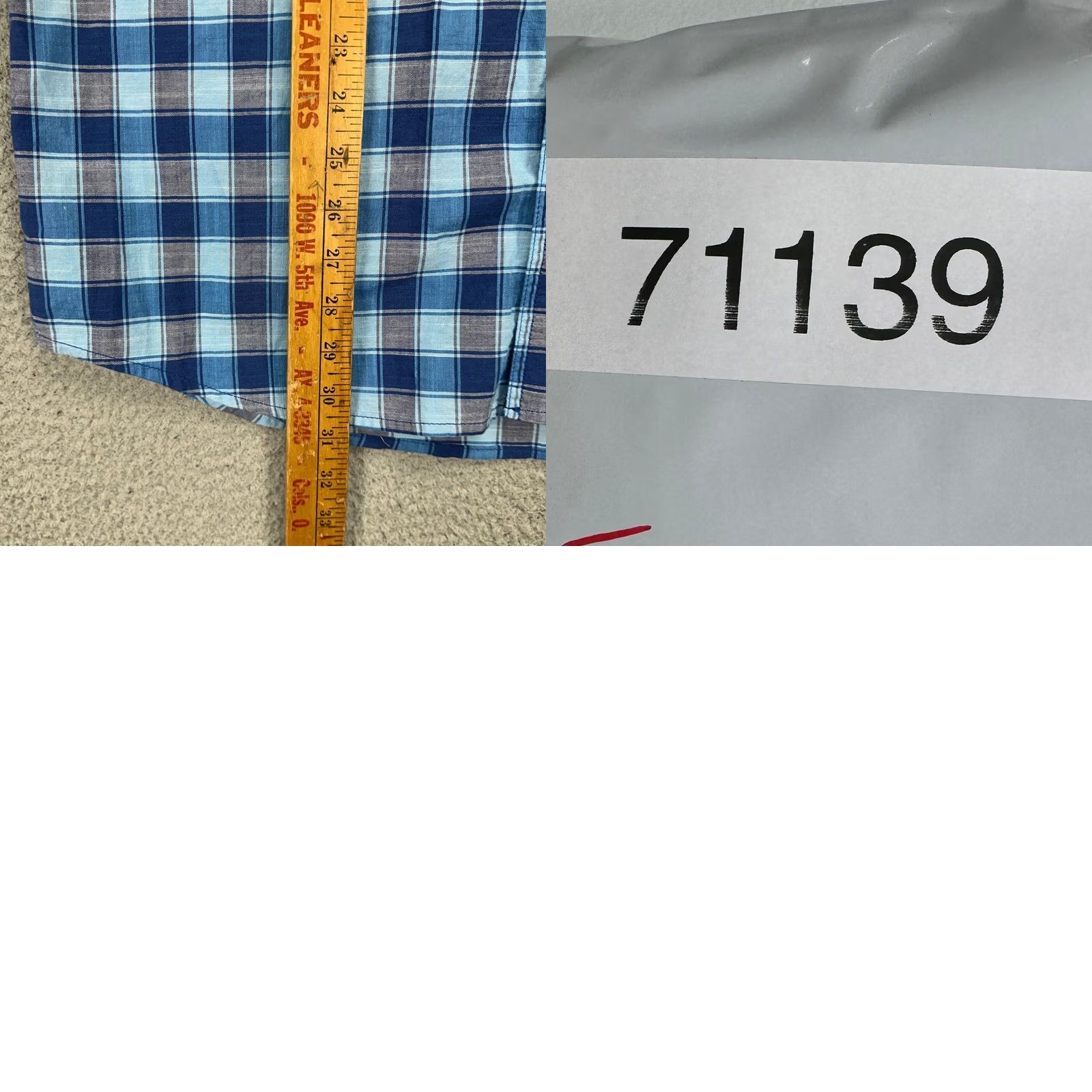 Izod Izod Saltwater Mens Shirt Large Blue Plaid Flap Pocket Button Up Relaxed NEW Size US L / EU 52-54 / 3 - 8 Thumbnail
