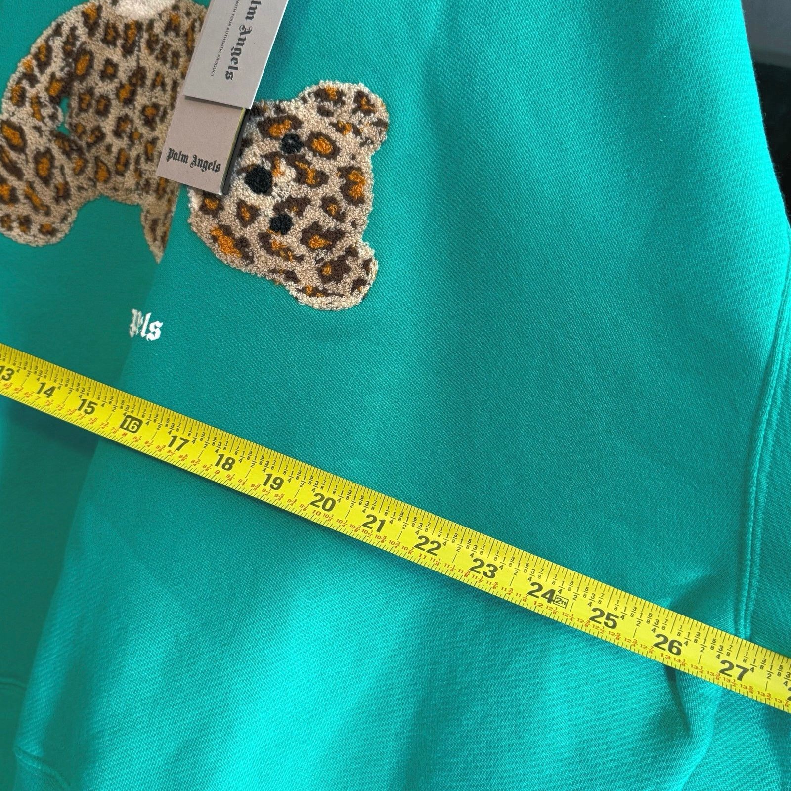 Palm Angels •NEW• Palm Angels Leopard Kill The Bear Green Crew • Medium Size M / US 6-8 / IT 42-44 - 6 Thumbnail