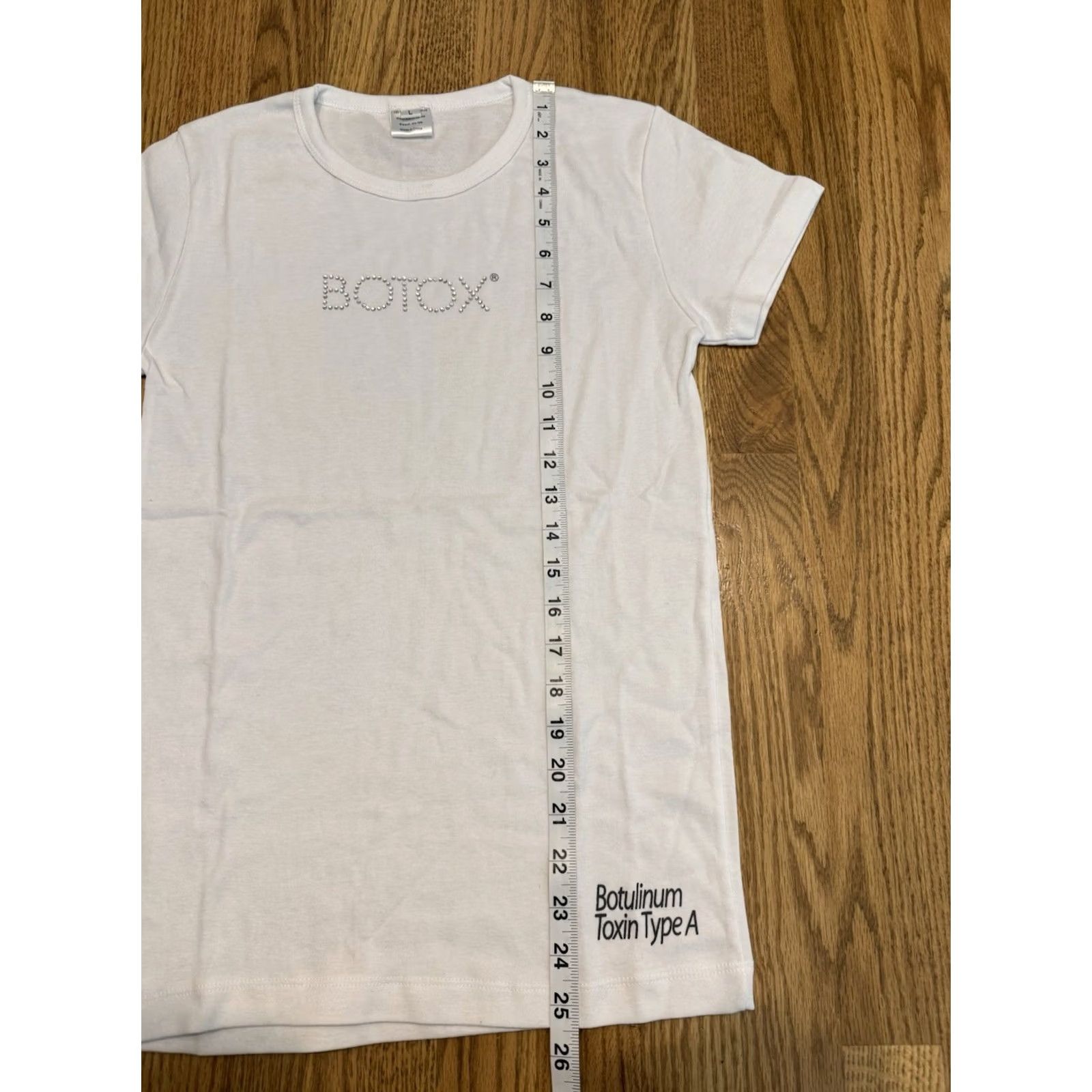 Vintage VINTAGE BOTOX T-Shirt Women L White Rhinestone Embellished Short Sleeve 100% Cotton Ladies Shirt L Women Mens? Size L / US 10 / IT 46 - 7 Thumbnail