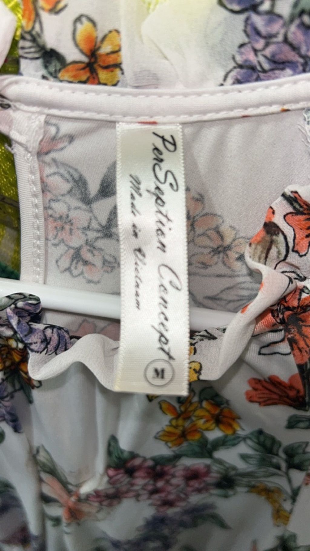 Other Women's Perception Concept White Floral Blouse M Size M / US 6-8 / IT 42-44 - 3 Thumbnail
