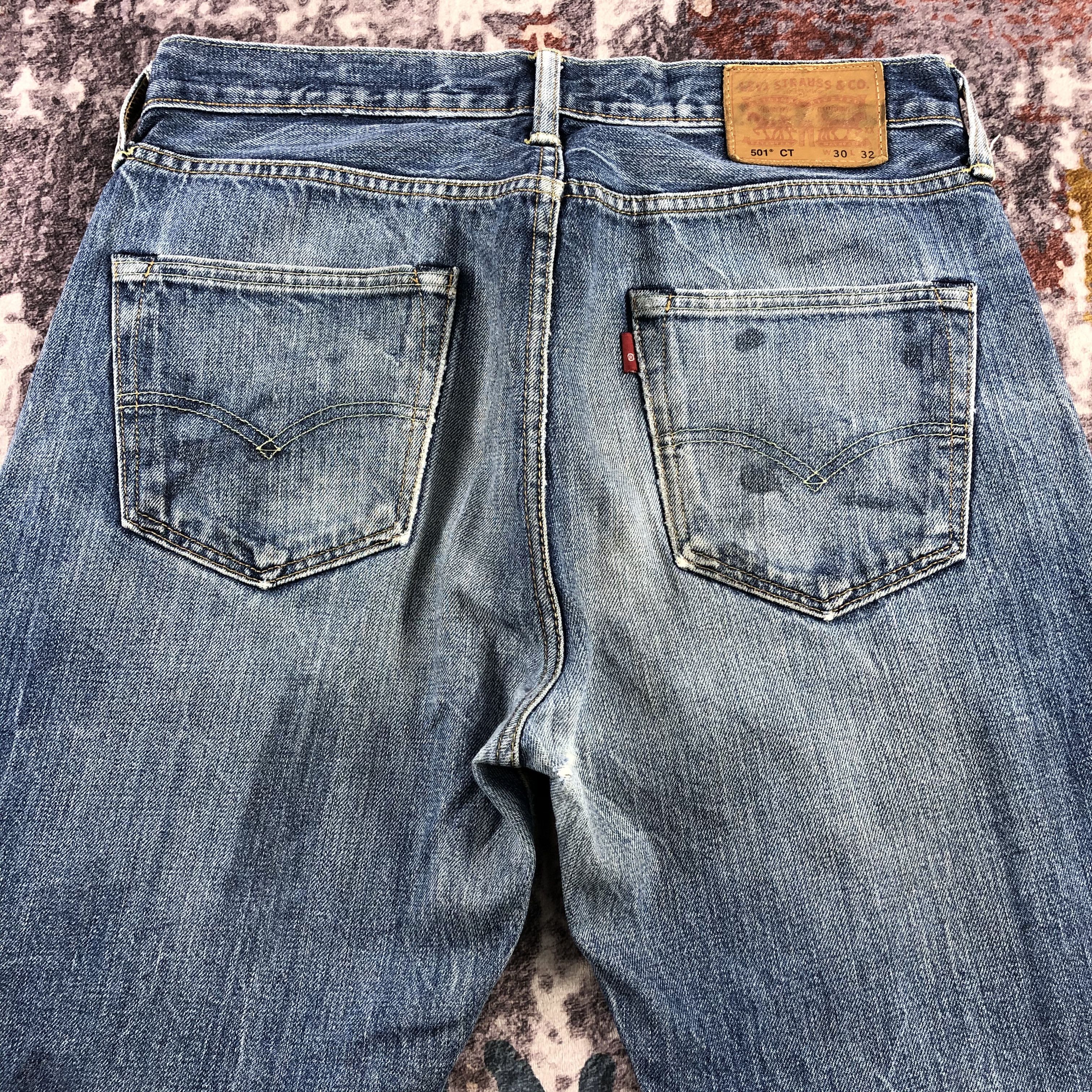 Levi's Vintage Blue Wash Levis 501 Jeans-JM2767 Size US 31 - 5 Thumbnail