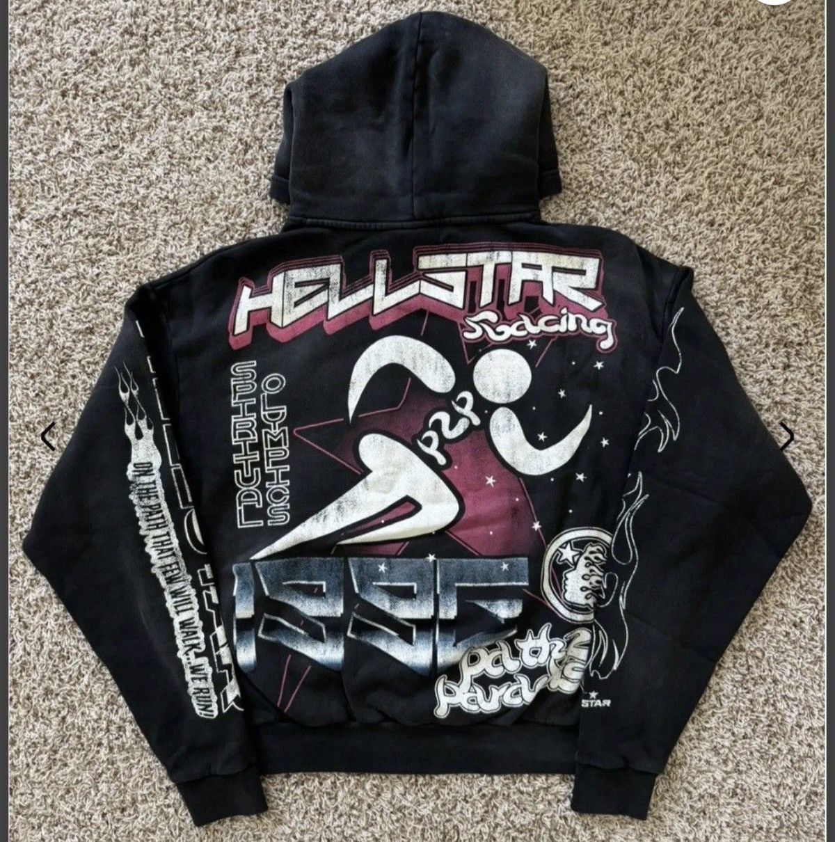 HELLSTAR hellstar racer hoodie Size US L / EU 52-54 / 3 - 3 Thumbnail