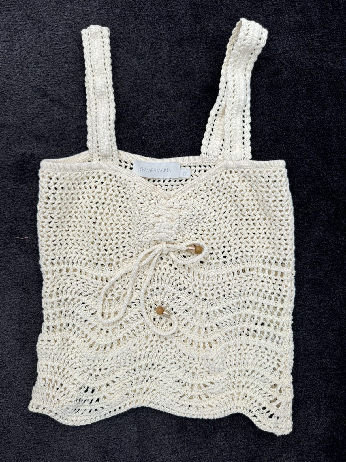 Zimmermann Zimmermann Devi Textured Knit Tank Top Size XS / US 0-2 / IT 36-38 - 3 Thumbnail