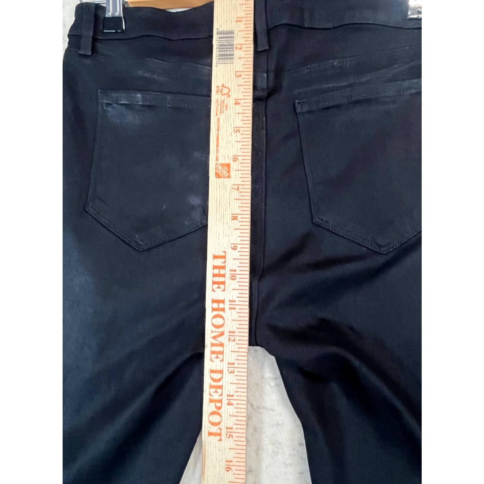 L'AGENCE L'AGENCE Jeans Slim Women's 29 Black Made In USA Waxed Look Flared Slimming USA Womens Pants Size 29 Black L'AGENCE Jeans Size 29" - 3 Thumbnail