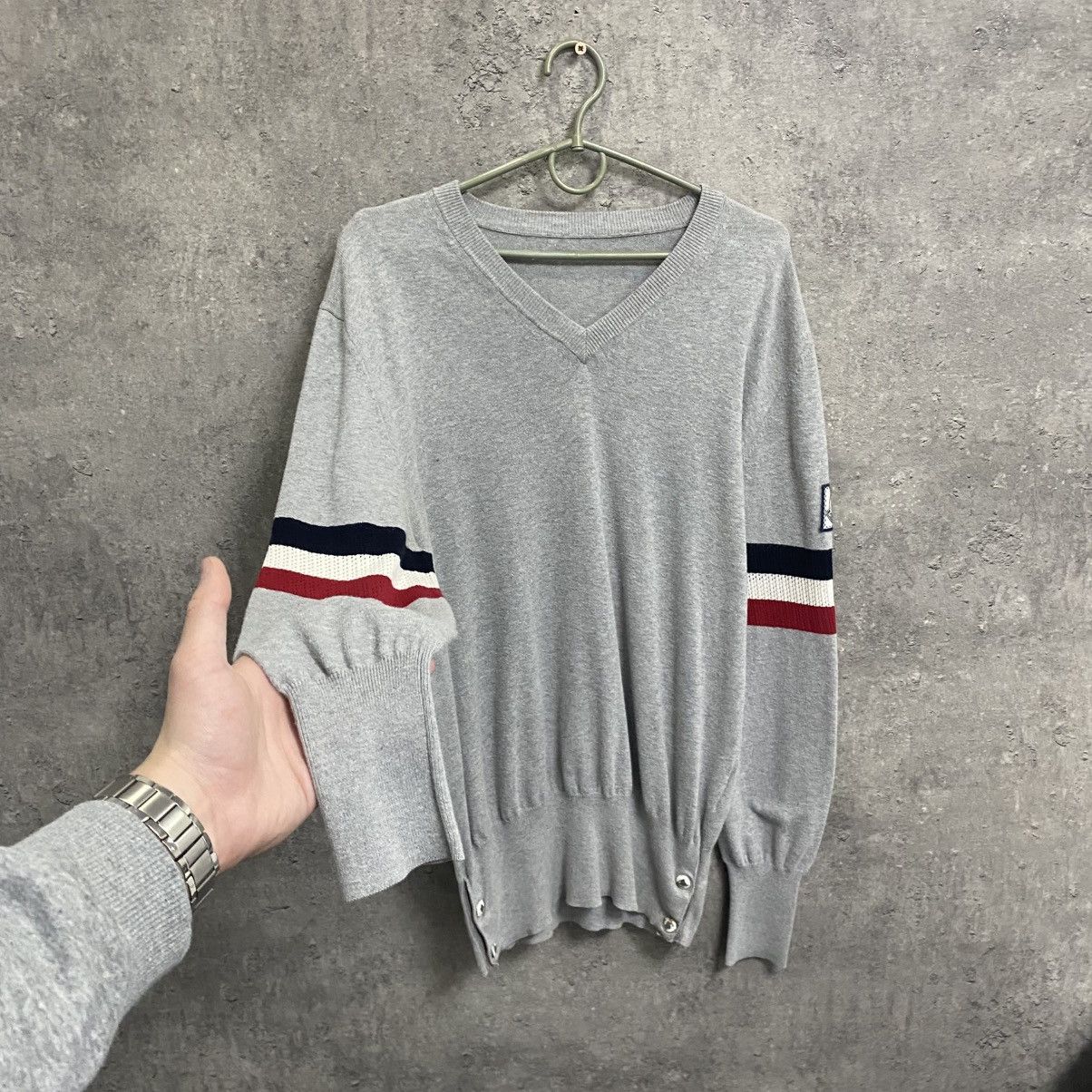 Moncler Vintage Moncler Sweater Jumper Cardigan Grey Size US XL / EU 56 / 4 - 2 Thumbnail