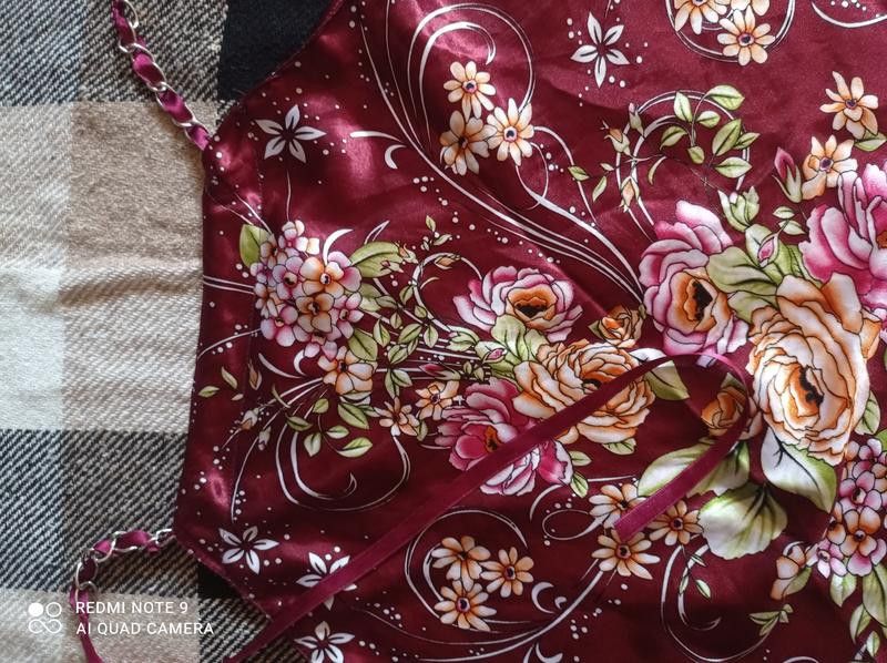 Other Burgundu floral satin halter top / scarf top sz S Size S / US 4 / IT 40 - 3 Thumbnail