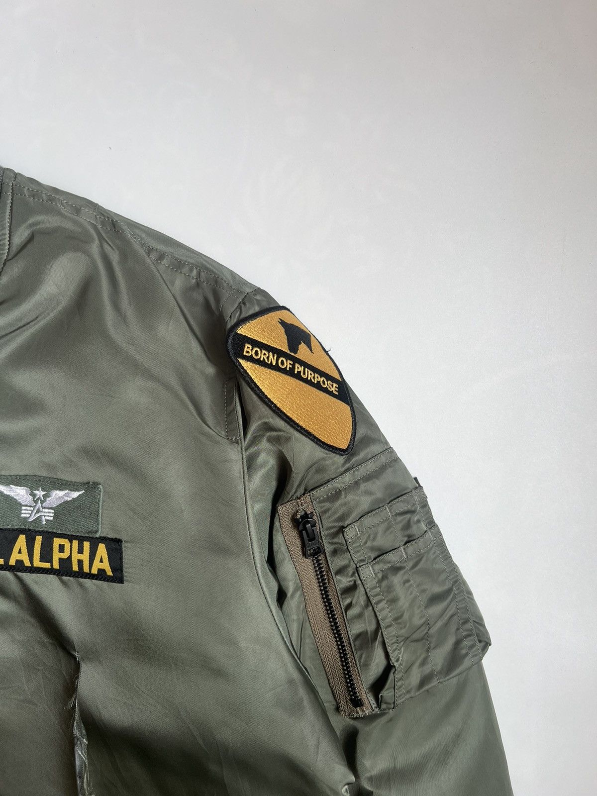 Alpha Industries Vintage Alpha Industries Knoxville Military Bomber Jacket Size US XL / EU 56 / 4 - 5 Thumbnail