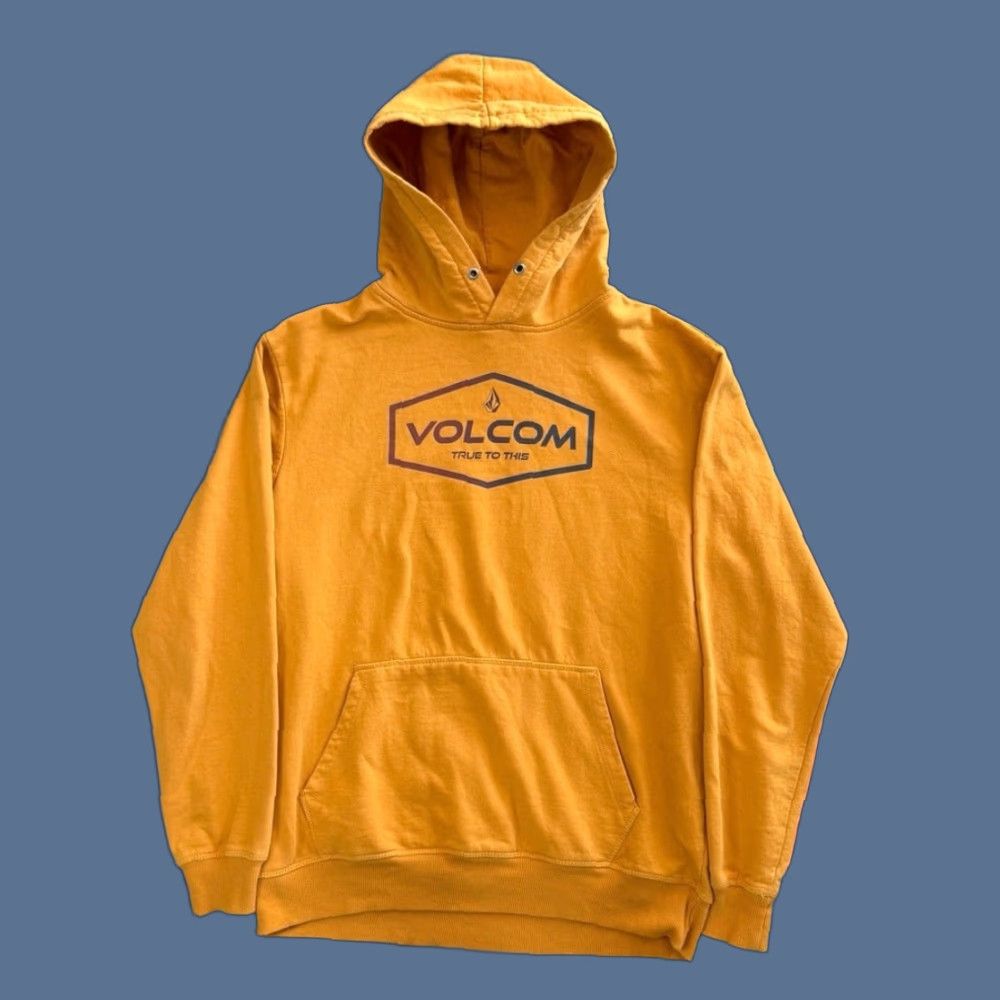 Volcom VINTAGE Volcom Hoodie Pullover L Men Orange Grunge Skater Y2K Skate Sweatshirt, Long Sleeve, Regular Fit Size US L / EU 52-54 / 3 - 1 Thumbnail