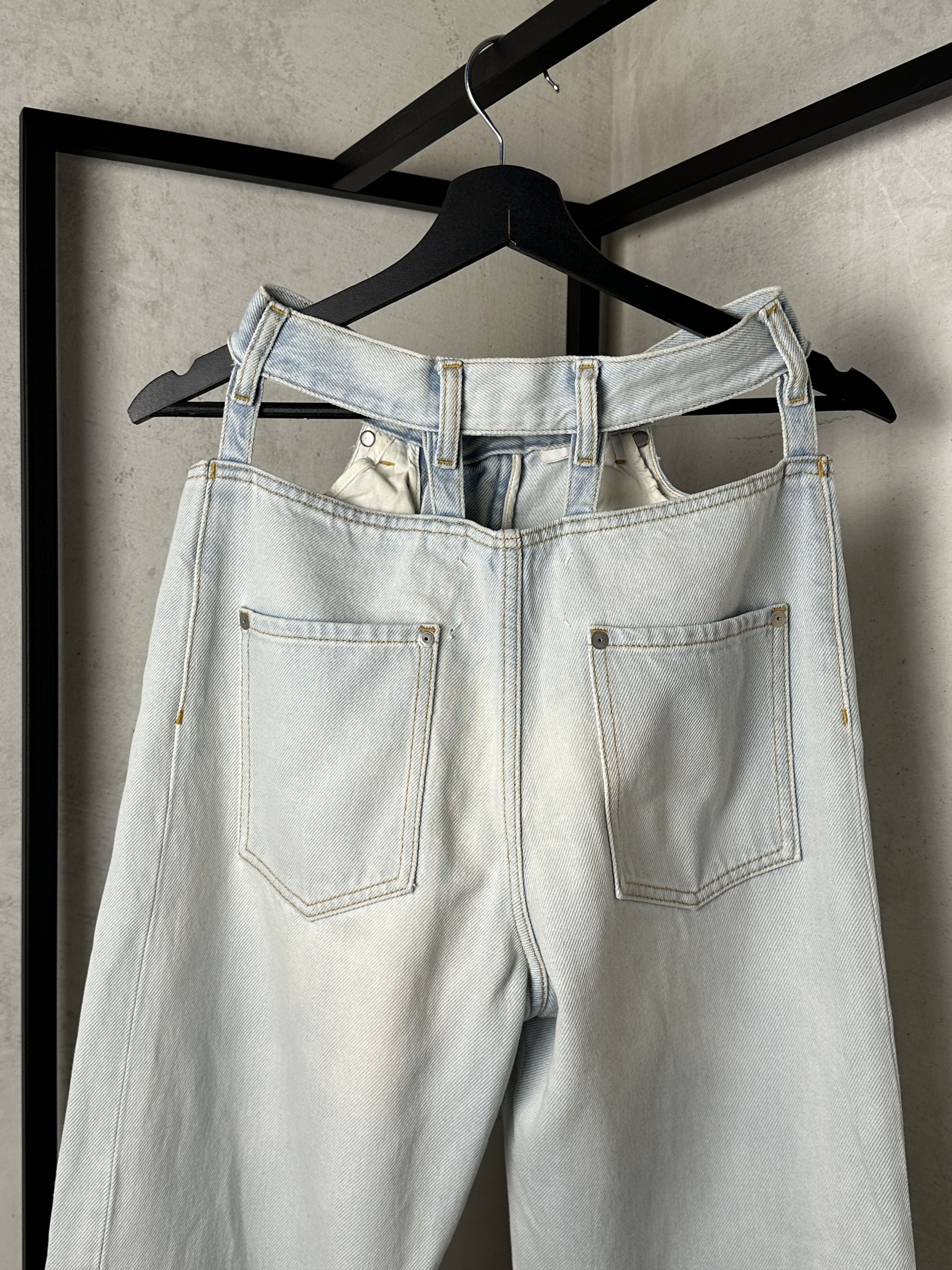 Maison Margiela Maison Margiela Cut Out Wide Leg Jeans Size 26" / US 2 / IT 38 - 6 Thumbnail