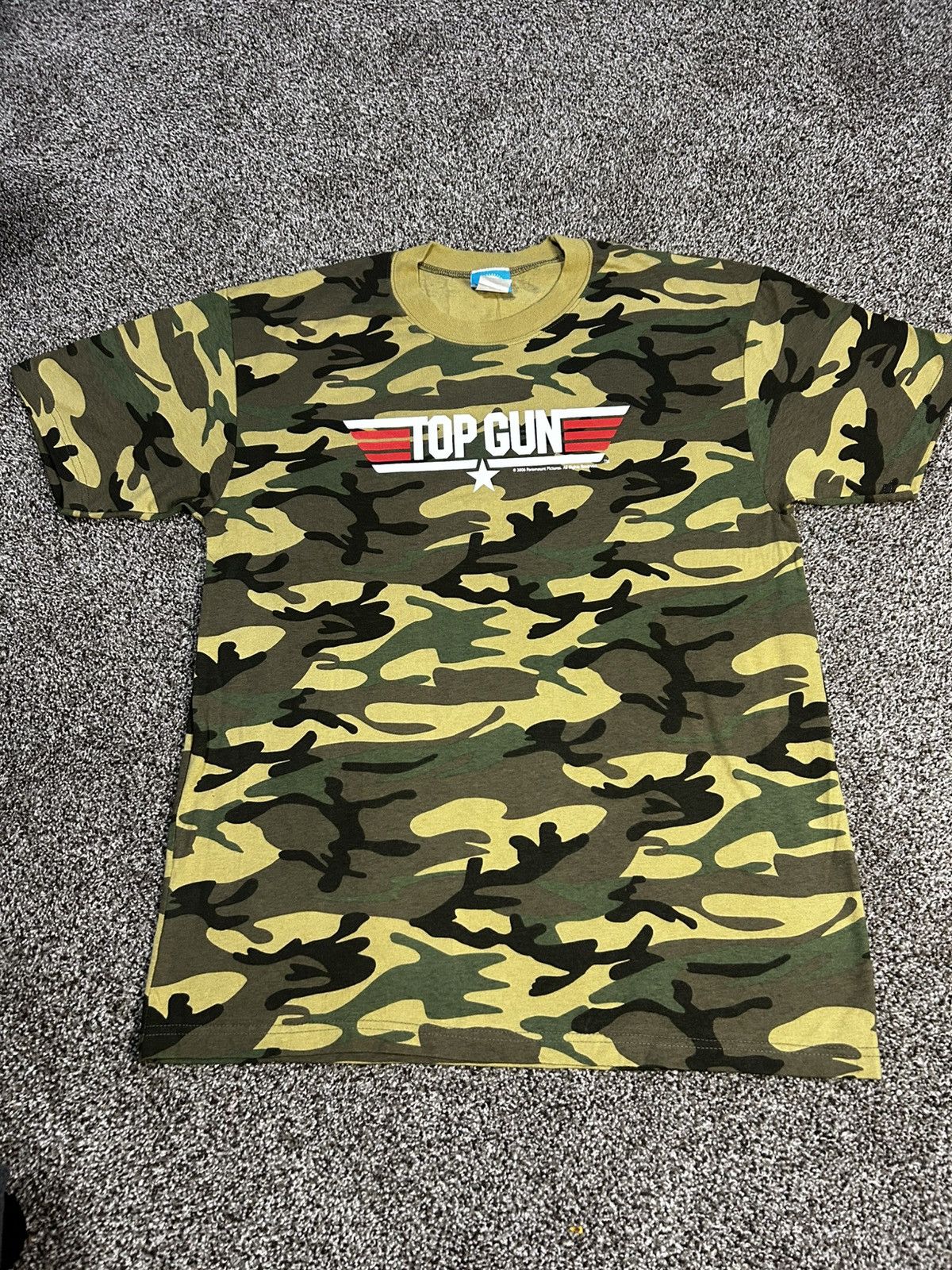 Vintage Vintage Top Gun 2006 Paramount camo Tee L Size US L / EU 52-54 / 3 - 1 Thumbnail