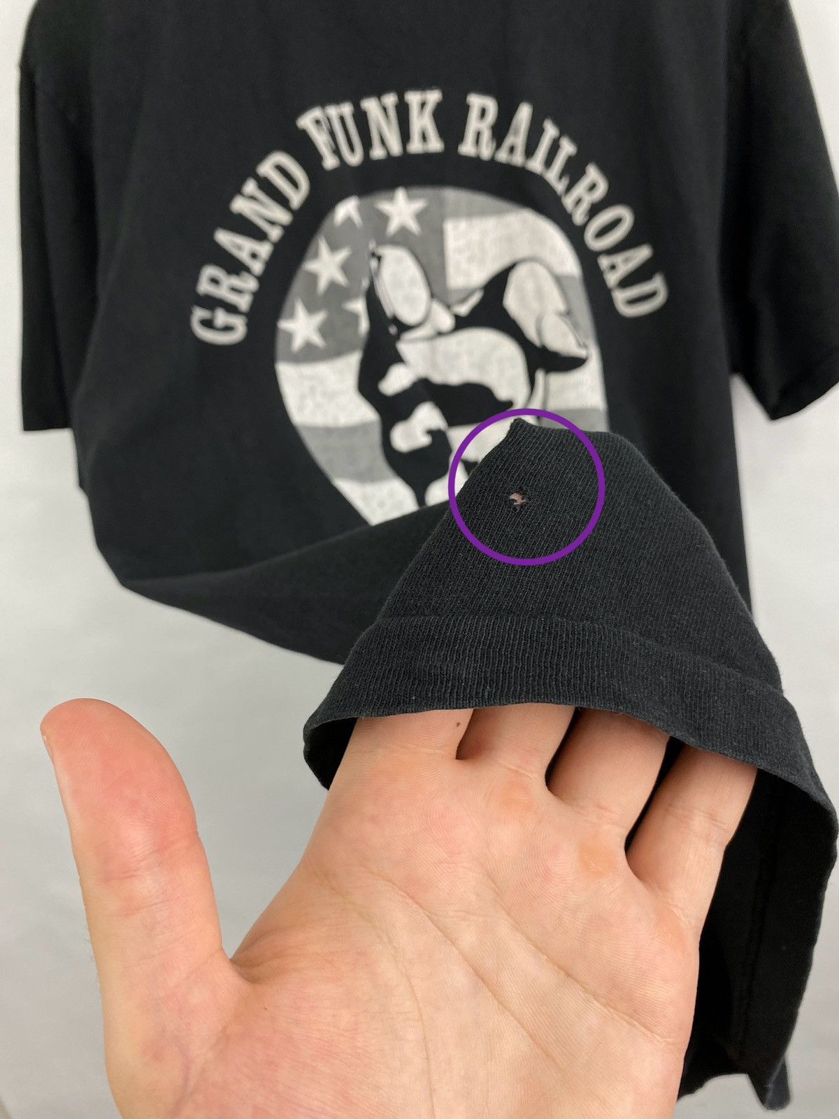Band Tees 🇺🇸 Vintage 90s Grand Funk Railroad The American Hard Rock Tee Size US L / EU 52-54 / 3 - 11 Thumbnail