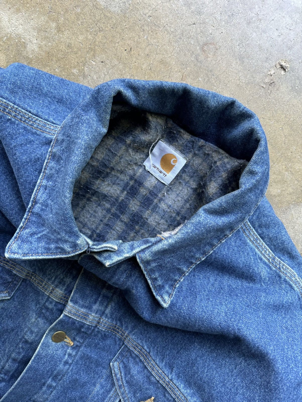 Carhartt × Vintage Vinatge Carhartt Trucker Jacket Size US XL / EU 56 / 4 - 3 Thumbnail