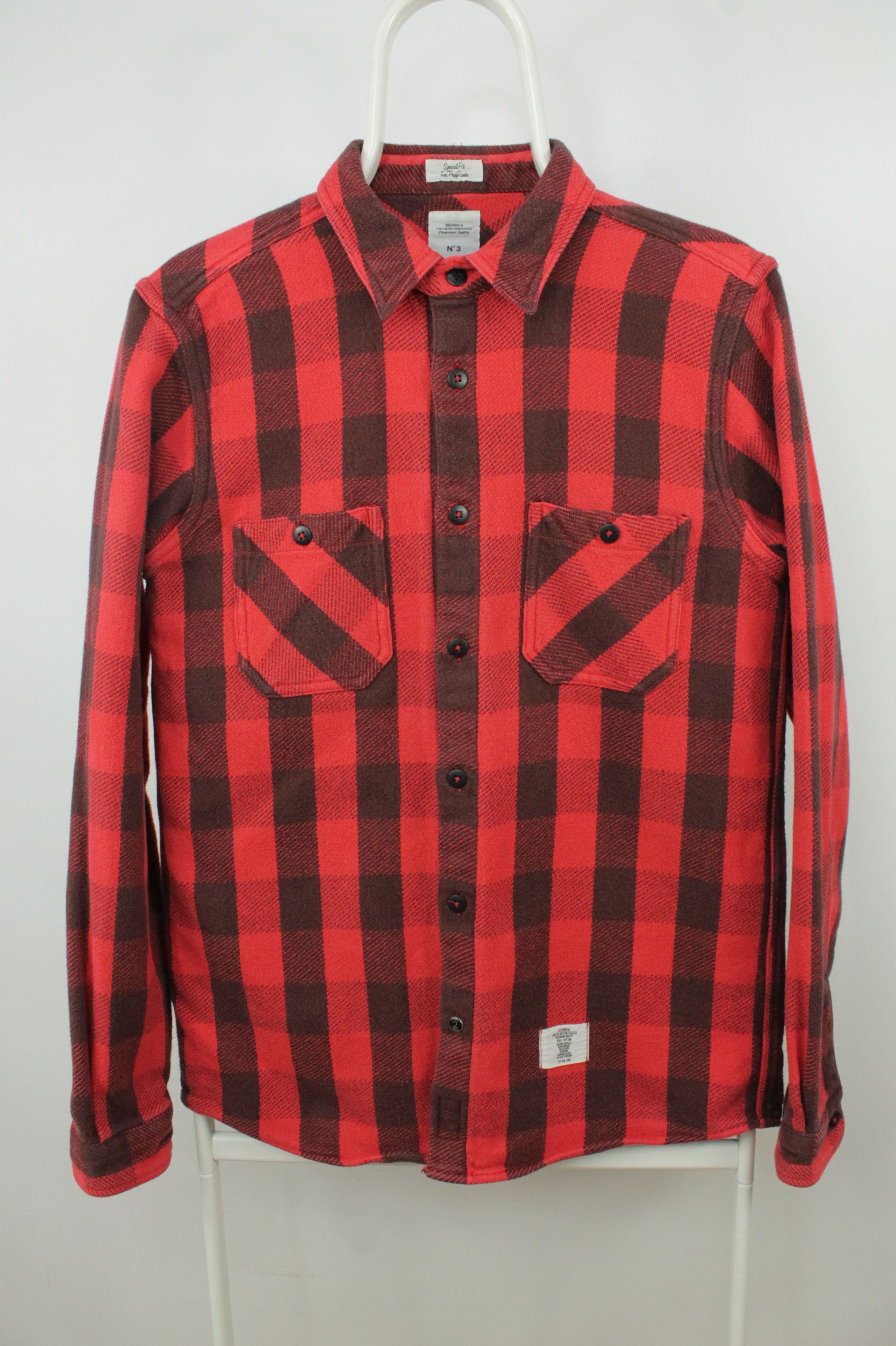 Bedwin & The Heartbreakers Bedwin & The Heartbreakers Red Flannel Shirt Size US S / EU 44-46 / 1 - 1 Thumbnail