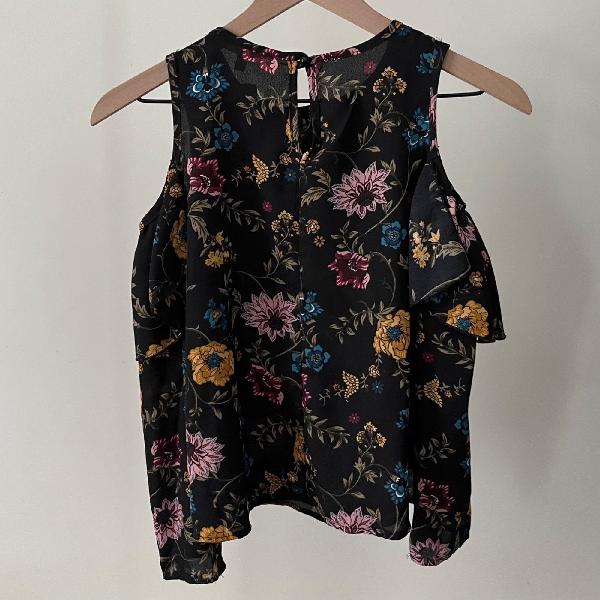 Other Persaya Girl Kaity Flounce Cold Shoulder Woven Top Size L / US 10 / IT 46 - 2 Thumbnail