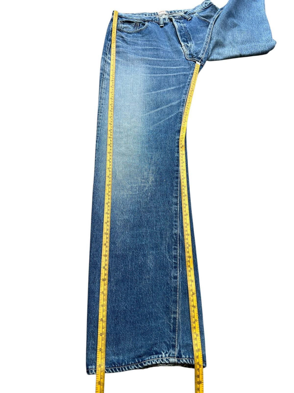 Edwin Vintage Edwin 505SR Selvedge Distressed Denim Jeans 32x34 Size US 32 / EU 48 - 12 Thumbnail